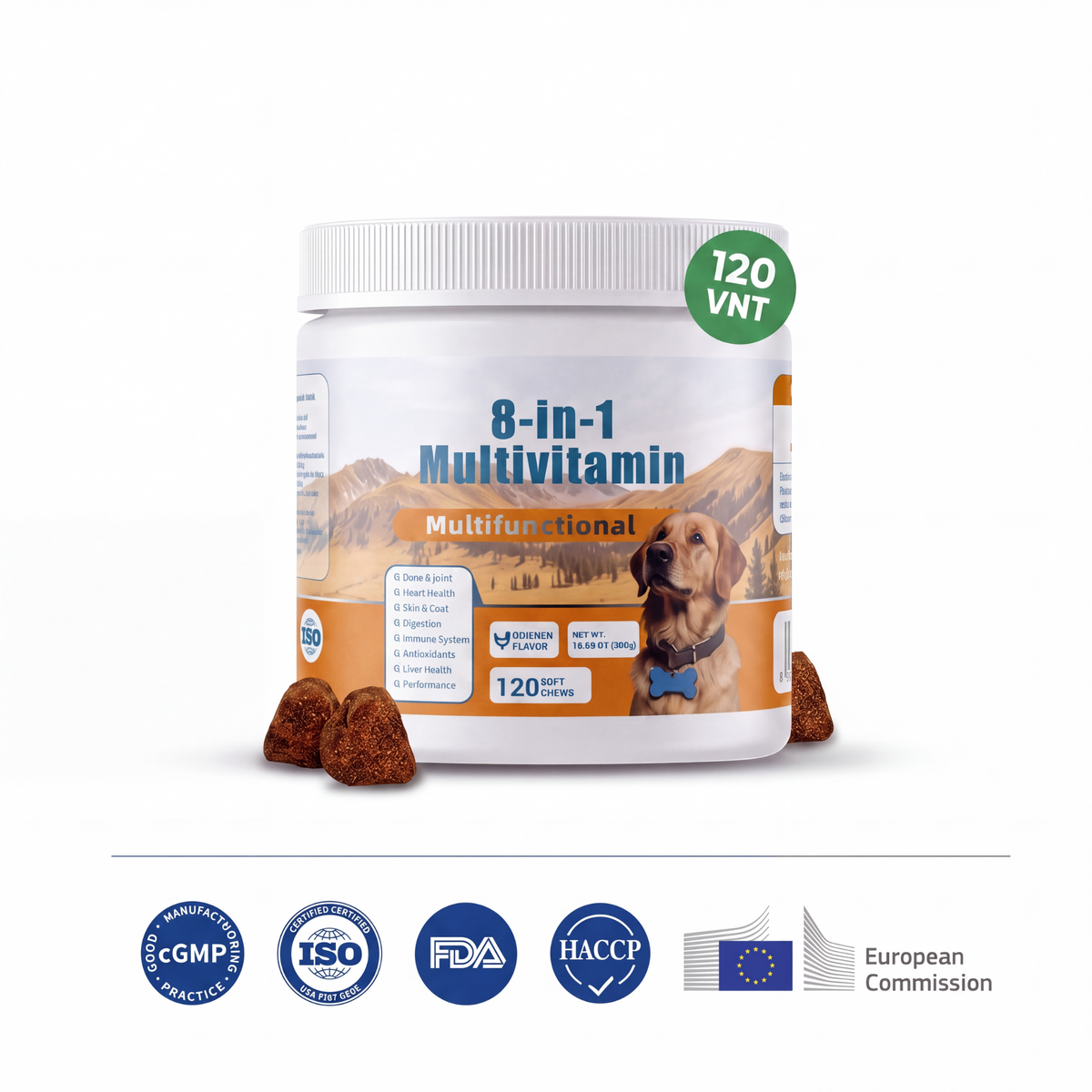 8-in-1 multivitaminai šunims