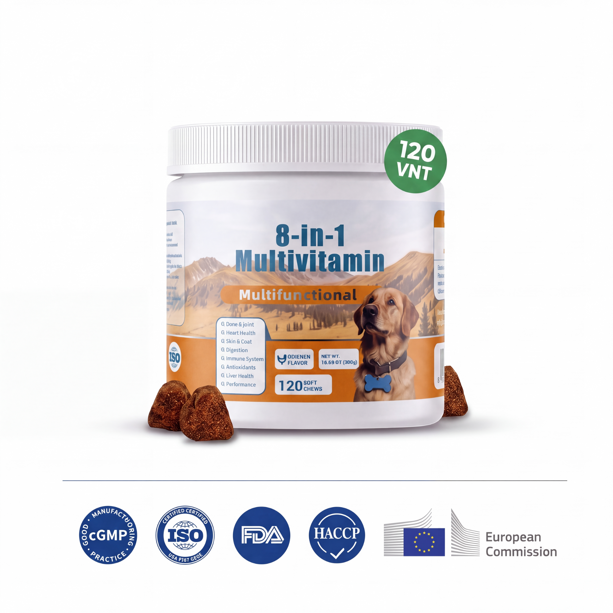 8-in-1 multivitaminai šunims