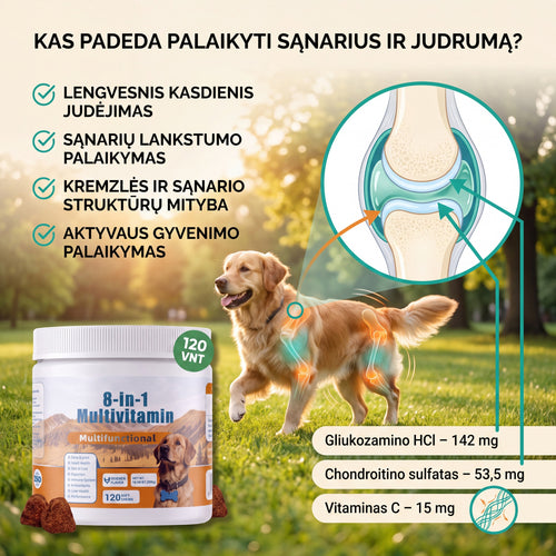 8-in-1 multivitaminai šunims
