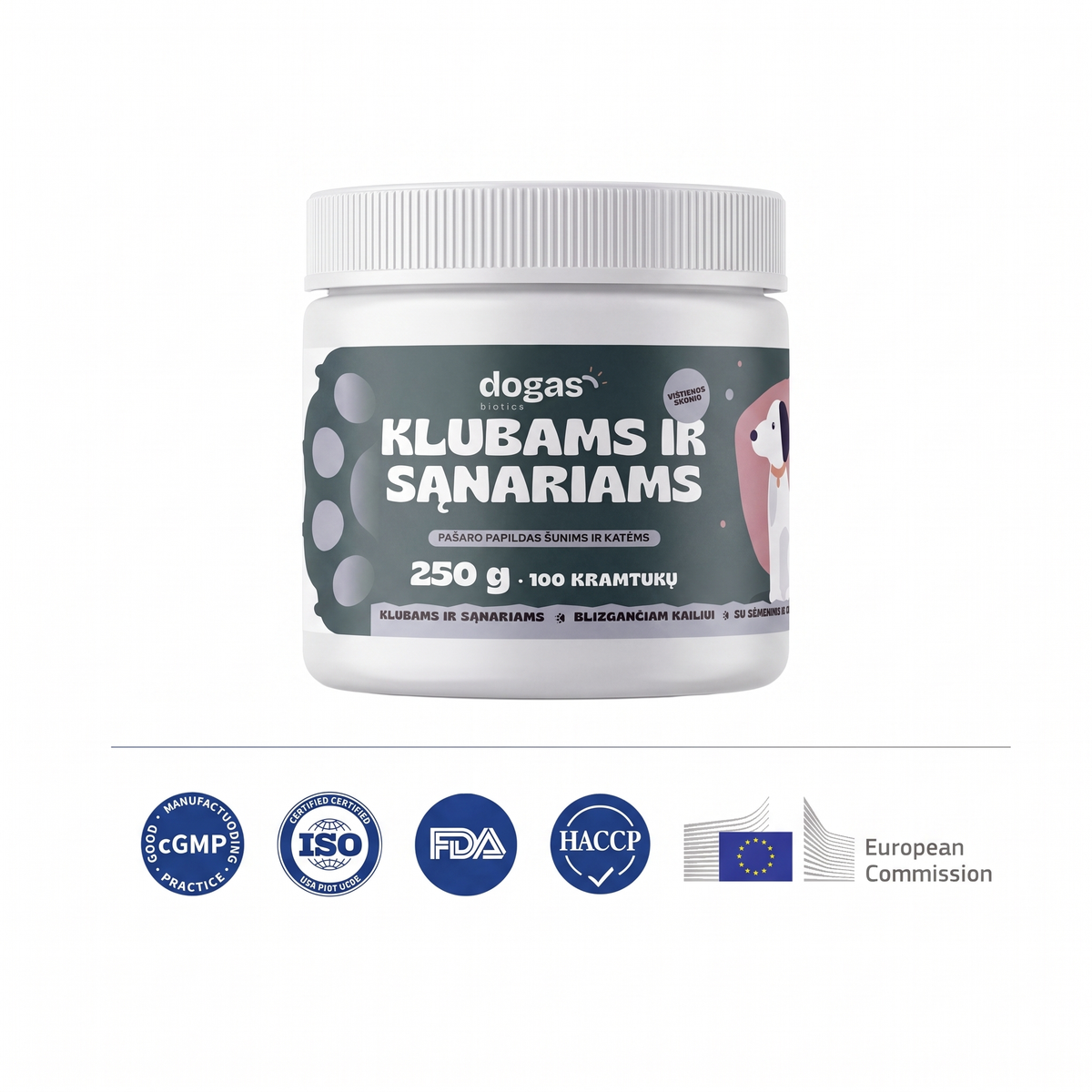 Klubams ir sąnariams – 100 minkštų kramtukų